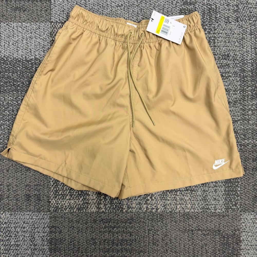 Nike Sportswear Club Woven Flow Shorts Khaki Men's Size Small FN3307-297